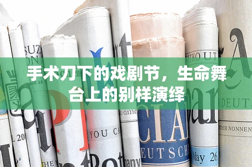 手术刀下的戏剧节，生命舞台上的别样演绎