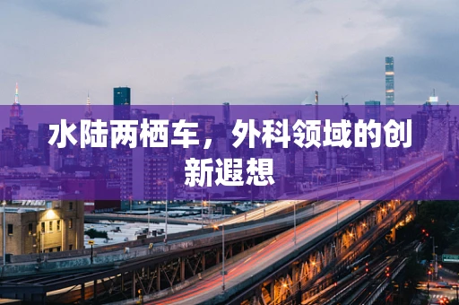 水陆两栖车，外科领域的创新遐想