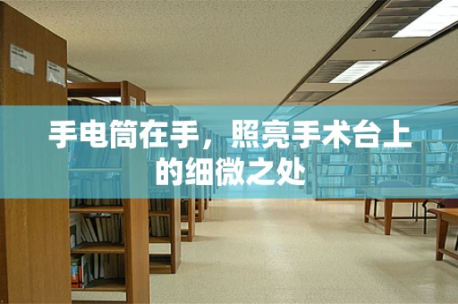 手电筒在手，照亮手术台上的细微之处