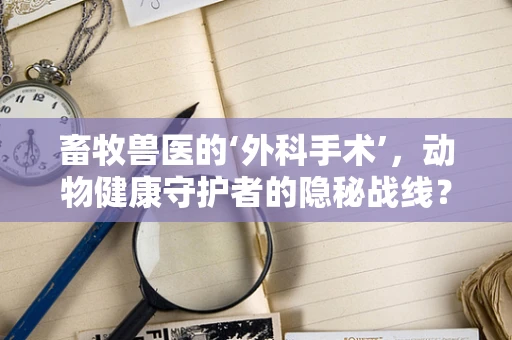 畜牧兽医的‘外科手术’，动物健康守护者的隐秘战线？