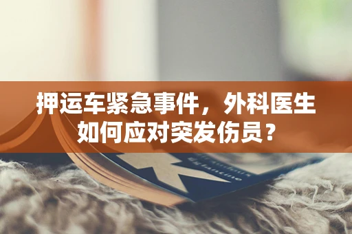 押运车紧急事件，外科医生如何应对突发伤员？