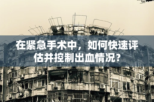 在紧急手术中，如何快速评估并控制出血情况？
