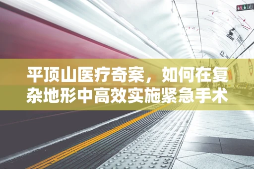 平顶山医疗奇案，如何在复杂地形中高效实施紧急手术？