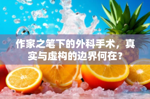 作家之笔下的外科手术，真实与虚构的边界何在？