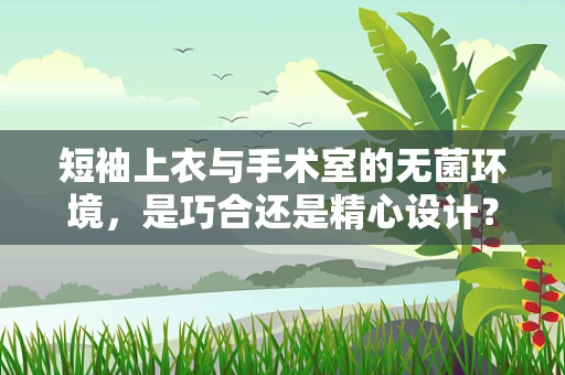 短袖上衣与手术室的无菌环境，是巧合还是精心设计？