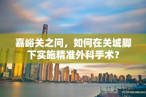 嘉峪关之问，如何在关城脚下实施精准外科手术？