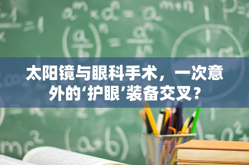 太阳镜与眼科手术，一次意外的‘护眼’装备交叉？