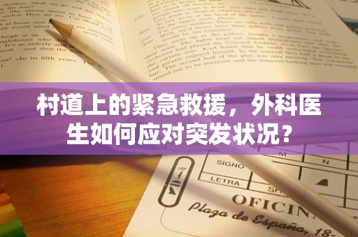 村道上的紧急救援，外科医生如何应对突发状况？