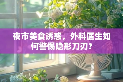 夜市美食诱惑，外科医生如何警惕隐形刀刃？