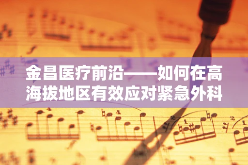 金昌医疗前沿——如何在高海拔地区有效应对紧急外科手术挑战？