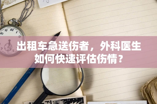 出租车急送伤者，外科医生如何快速评估伤情？