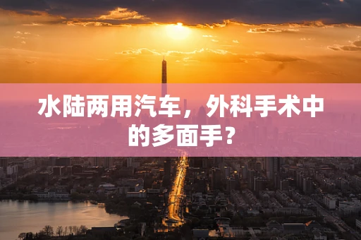 水陆两用汽车，外科手术中的多面手？