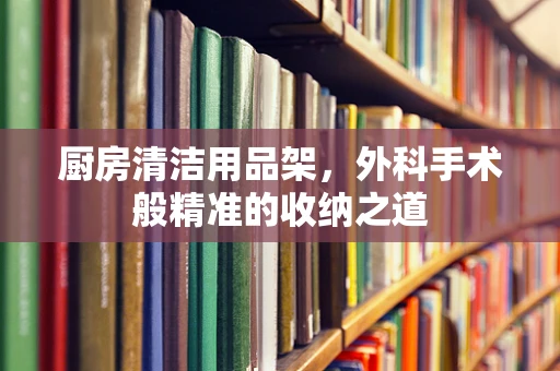 厨房清洁用品架，外科手术般精准的收纳之道