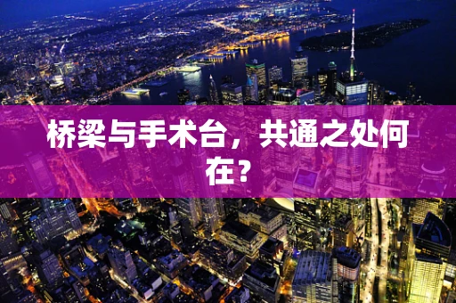 桥梁与手术台，共通之处何在？