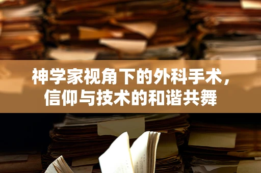 神学家视角下的外科手术，信仰与技术的和谐共舞