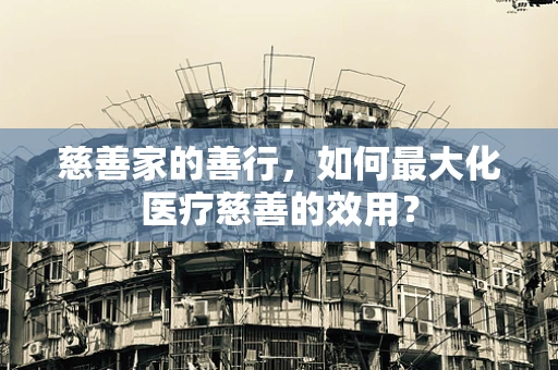 慈善家的善行，如何最大化医疗慈善的效用？