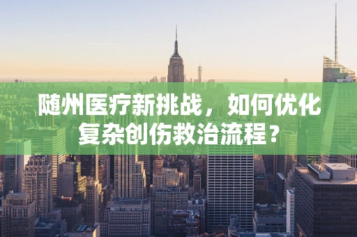 随州医疗新挑战，如何优化复杂创伤救治流程？