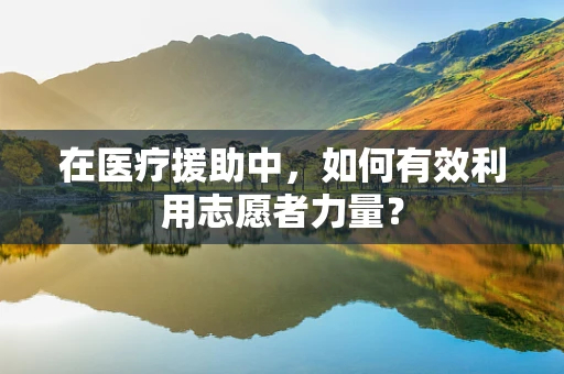 在医疗援助中，如何有效利用志愿者力量？