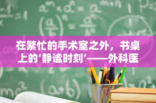 在繁忙的手术室之外，书桌上的‘静谧时刻’——外科医生如何高效管理个人与专业信息的？