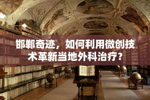 邯郸奇迹，如何利用微创技术革新当地外科治疗？