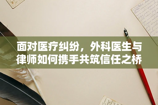 面对医疗纠纷，外科医生与律师如何携手共筑信任之桥？
