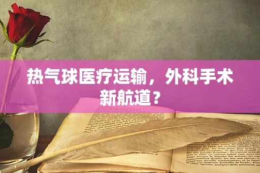 热气球医疗运输，外科手术新航道？