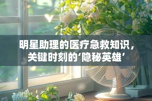 明星助理的医疗急救知识，关键时刻的‘隐秘英雄’