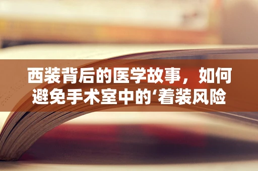 西装背后的医学故事，如何避免手术室中的‘着装风险’？