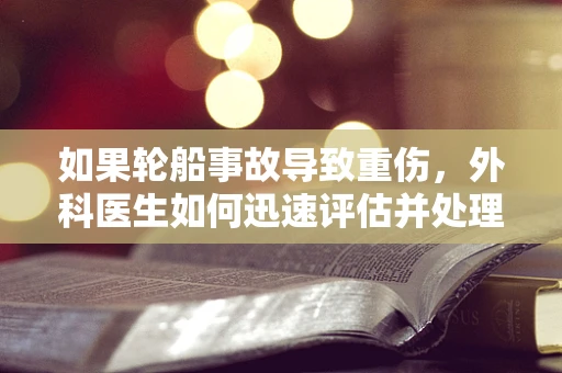 如果轮船事故导致重伤，外科医生如何迅速评估并处理？