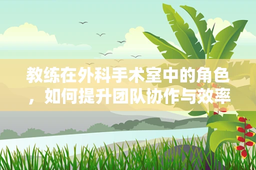 教练在外科手术室中的角色，如何提升团队协作与效率？
