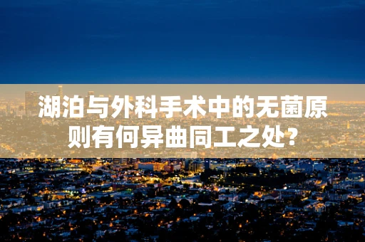 湖泊与外科手术中的无菌原则有何异曲同工之处？