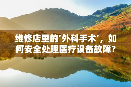 维修店里的‘外科手术’，如何安全处理医疗设备故障？