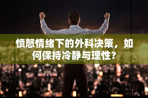 愤怒情绪下的外科决策，如何保持冷静与理性？