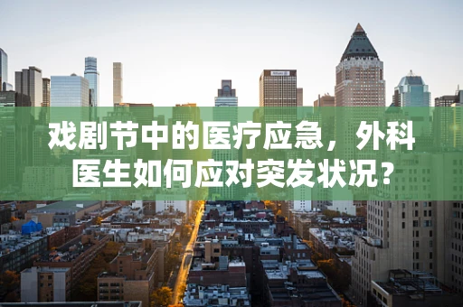 戏剧节中的医疗应急，外科医生如何应对突发状况？