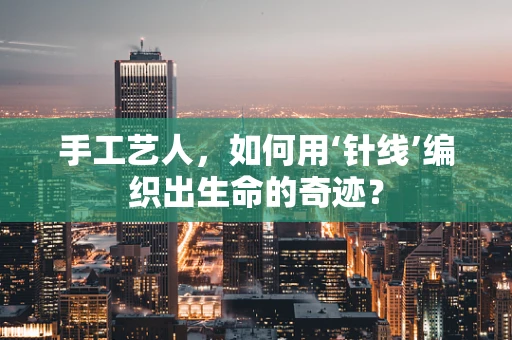 手工艺人，如何用‘针线’编织出生命的奇迹？