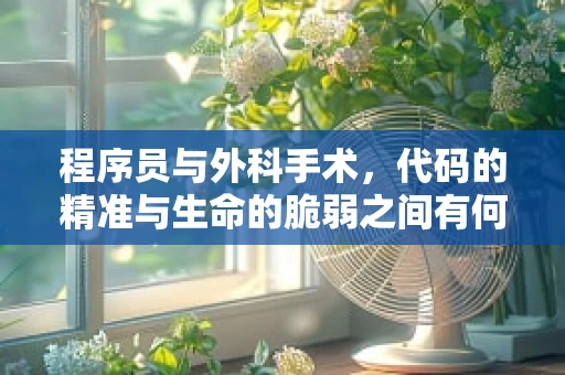 程序员与外科手术，代码的精准与生命的脆弱之间有何共通之处？