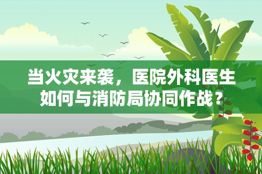 当火灾来袭，医院外科医生如何与消防局协同作战？