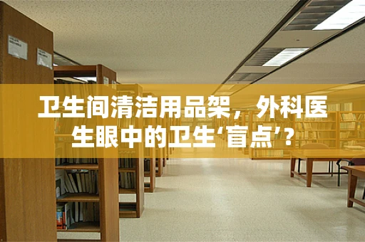 卫生间清洁用品架，外科医生眼中的卫生‘盲点’？
