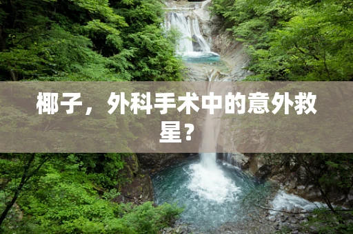 椰子，外科手术中的意外救星？