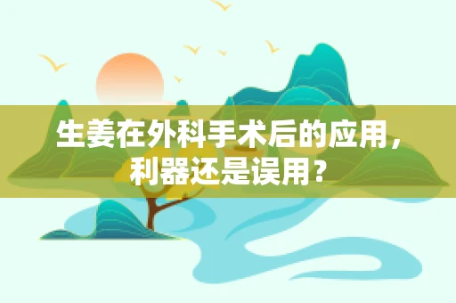 生姜在外科手术后的应用，利器还是误用？