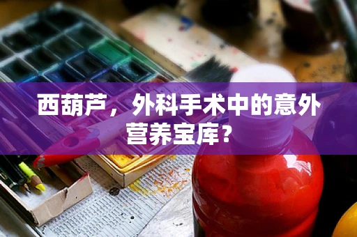 西葫芦，外科手术中的意外营养宝库？
