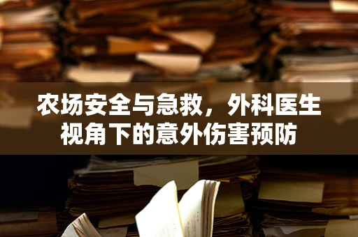 农场安全与急救，外科医生视角下的意外伤害预防