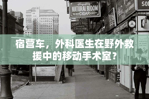 宿营车，外科医生在野外救援中的移动手术室？
