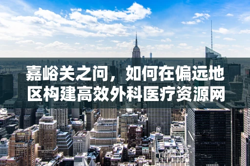 嘉峪关之问，如何在偏远地区构建高效外科医疗资源网络？
