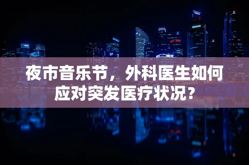 夜市音乐节，外科医生如何应对突发医疗状况？