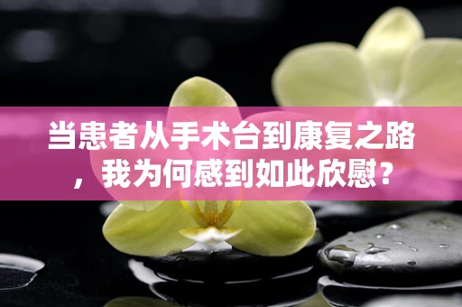 当患者从手术台到康复之路，我为何感到如此欣慰？