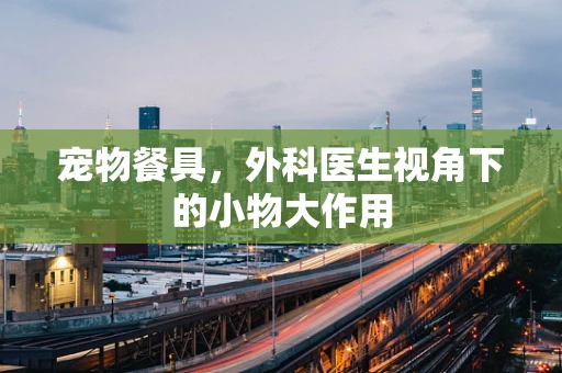 宠物餐具，外科医生视角下的小物大作用