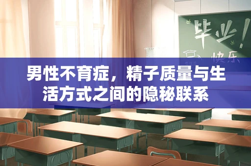 男性不育症，精子质量与生活方式之间的隐秘联系