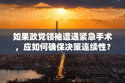 如果政党领袖遭遇紧急手术，应如何确保决策连续性？