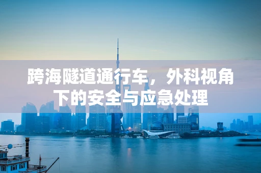 跨海隧道通行车，外科视角下的安全与应急处理